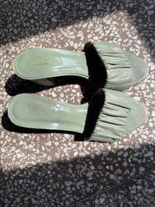 Women's Ruched Block Heels