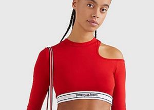 Tommy Jeans Cutout Long Sleeve Top