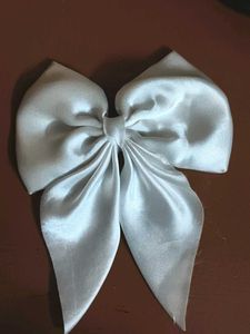 aesthetic white korean style bow