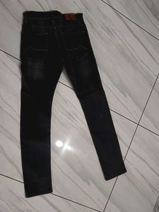 Men's Black Washed Jeans