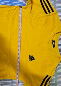 Men's Yellow Adidas T-Shirt
