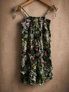 Boho Floral Print Mini Dress