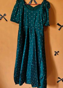green and red duppata set