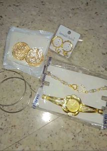 Elegant Women's Jewelry Set + new watch