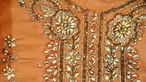 Cotton Suit Orange Colour