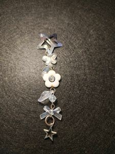 Star Charm Hair Clip with Beads