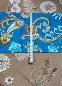 VIBRANT BLUE PAISLEY PRINT BED DIWAN SET