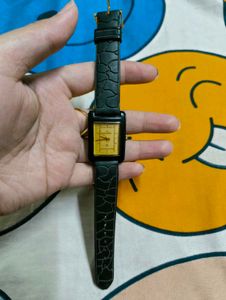 Stylish Rectangular Dial Watch