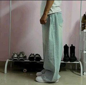 Oversized Baggy Light Wash Jeans From S-Bin Korean