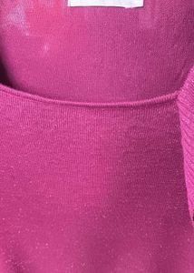 Sparkly Pink Knit Top