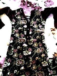 Floral Print Kurta
