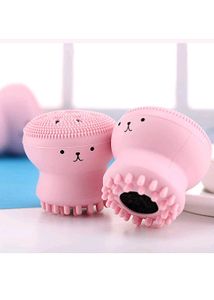 Cute Pink Octopus Silicone Facial Cleansing Brush