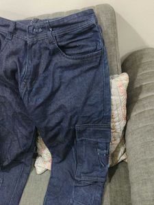 Blue Denim Cargo Pants...