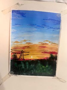 Original Sunset Painting