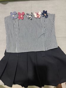 Chic Gingham Corset Top