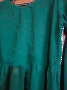 Green Embroidered Kurta Set with Palazzo