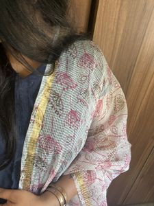 White Printed Dupatta