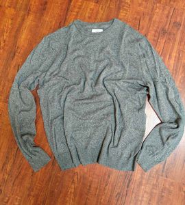 Men's Grey Crew Neck Sweater