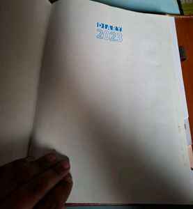 Brown leather diary
