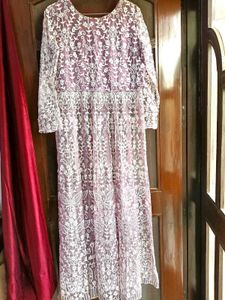 Lace Anarkali Kurta Set