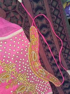 Heavy Beautiful Pink Embroidered gown