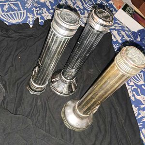 1970-80s Vintage steel battery torches.