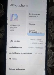 REDMI NOTE 7S (ONLY PHONE)