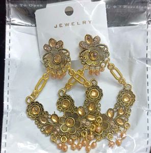Vintage Style Floral Drop Earrings