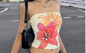 savana floral Tube top - S