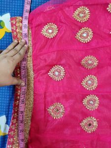 New Peachy Pink Embroidered Lehenga Set