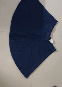 Denim Flare Skirt