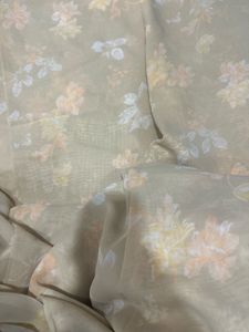 Elegant Floral Print Saree