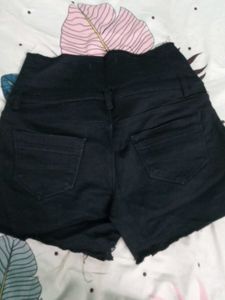Stylish Black Denim Shorts
