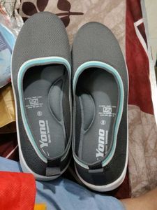 unused Yono Gray Slip-On Flats for Women