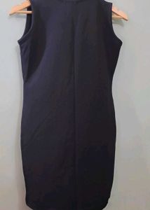 Black Zipper Bodycon Dress