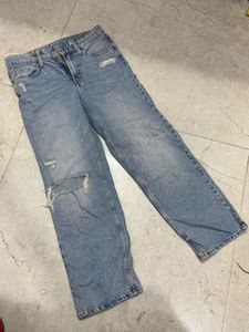 Distressed Light Wash Jeans