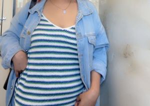 Striped Knit Cami Dress