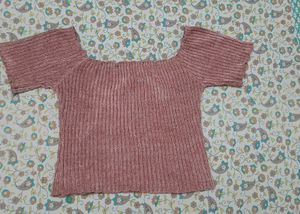 Chic Ribbed Off-Shoulder Top