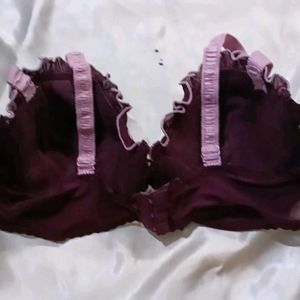 new q_t Burgundy Bra