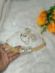 multi designer antic  lock silk handmade niack ear