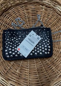 Limited Edition Zara Beaded Sling Bag From NYC