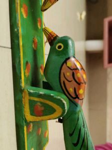 Banaras Handcrafted Wooden Bird Showpiece
