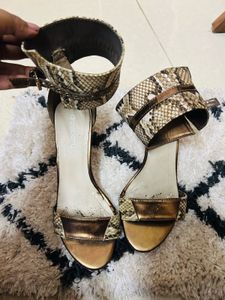 Snake Print High Heels