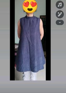 Chic Navy Blue Sleeveless Dress