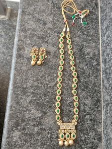 Long Necklace and Earring Set