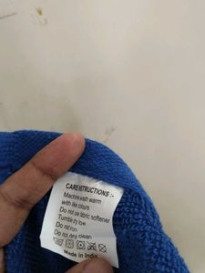 Comfortable Blue Bath Towel
