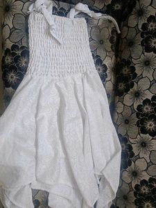 White Smocked Sundress