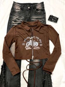 y2k double zip top