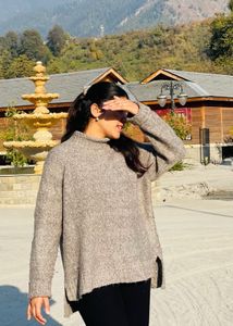 Cozy Grey Turtleneck Sweater