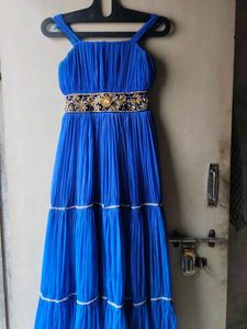 Stunning Royal Blue Embellished Gown